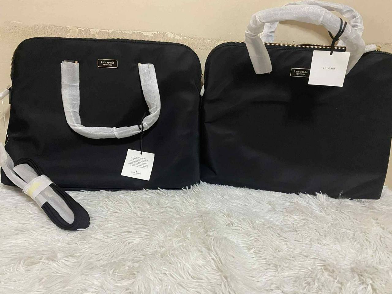 ORIG & IMPORTED Kate Spade KS Dawn Laptop Nylon Bag in Black
