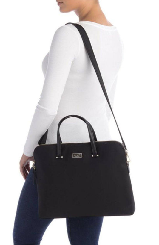 ORIG & IMPORTED Kate Spade KS Dawn Laptop Nylon Bag in Black