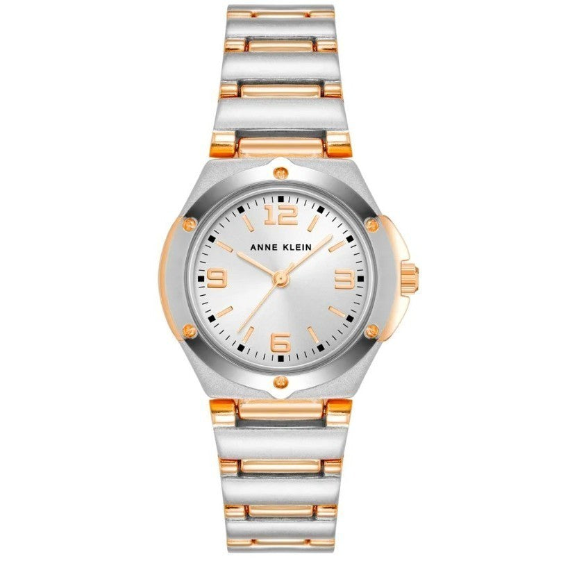 ORIG & IMPORTED AK Klein Women's Bracelet Watch Silver/Rose Gold 10/8655SVRT