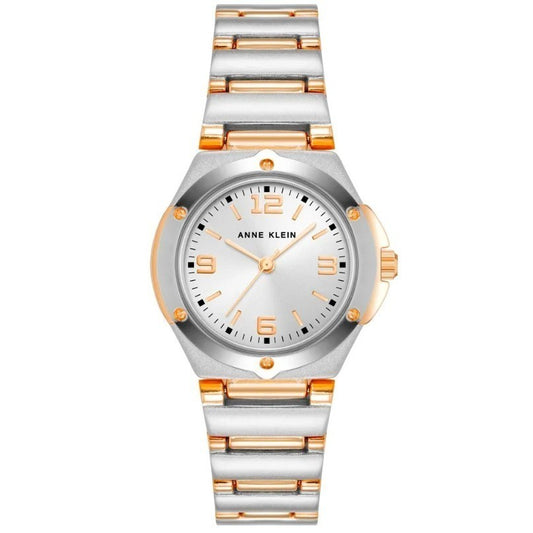 ORIG & IMPORTED AK Klein Women's Bracelet Watch Silver/Rose Gold 10/8655SVRT