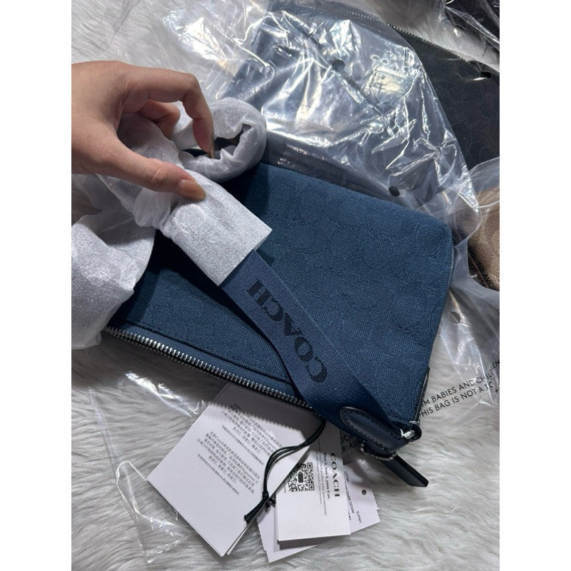 ORIG & IMPORTED CCH Pace Slim Crossbody Bag In Signature Jacquard Blue