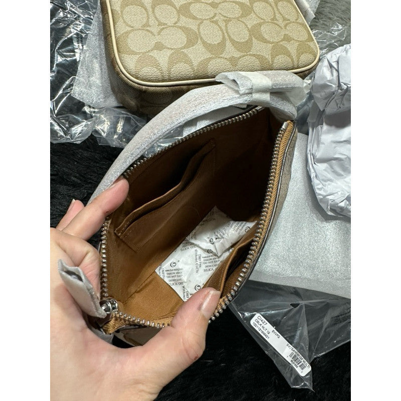 ORIG & IMPORTED CCH Nolita 19 In Colorblock Small Bag BEIGE