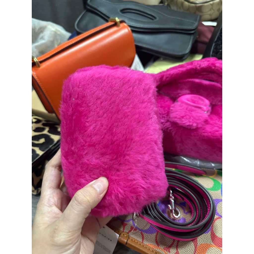 ORIG & IMPORTED CCH Pink Retail The Lil Nas Tabby 12 In Shearling Fur Mini Bag