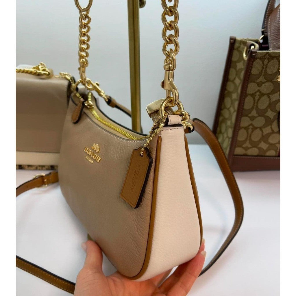 ORIG & IMPORTED CCH Teri Shoulder Bag In Colorblock Beige