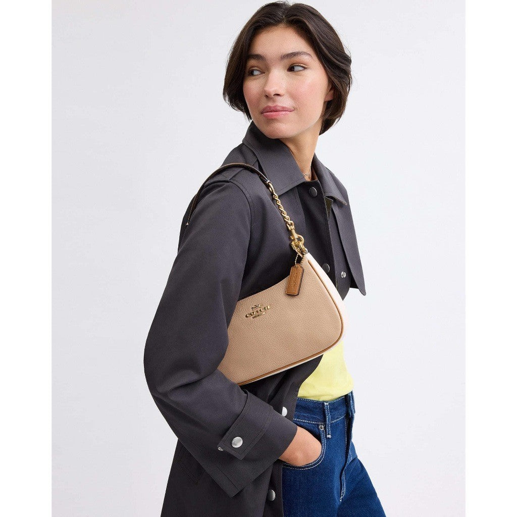 ORIG & IMPORTED CCH Teri Shoulder Bag In Colorblock Beige