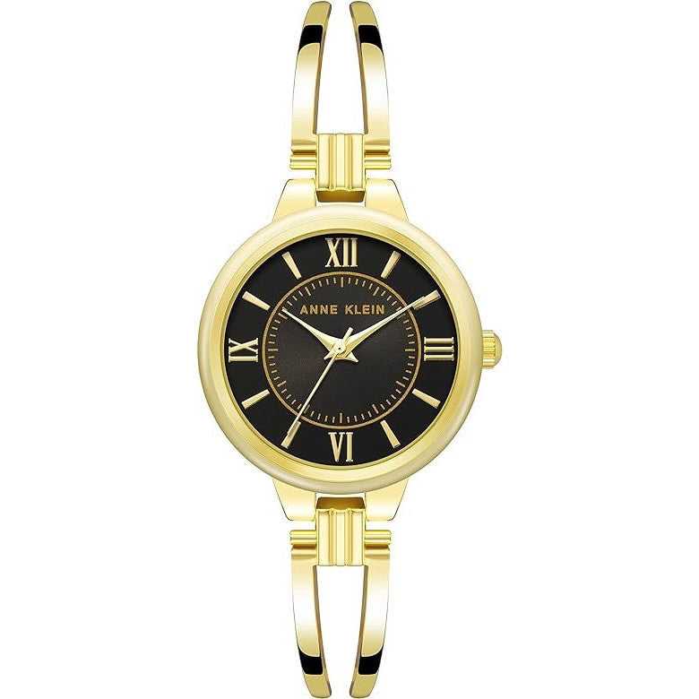 AUTHENTIC AK Klein Women's Gold Bangle Watch AK/3958BKGB