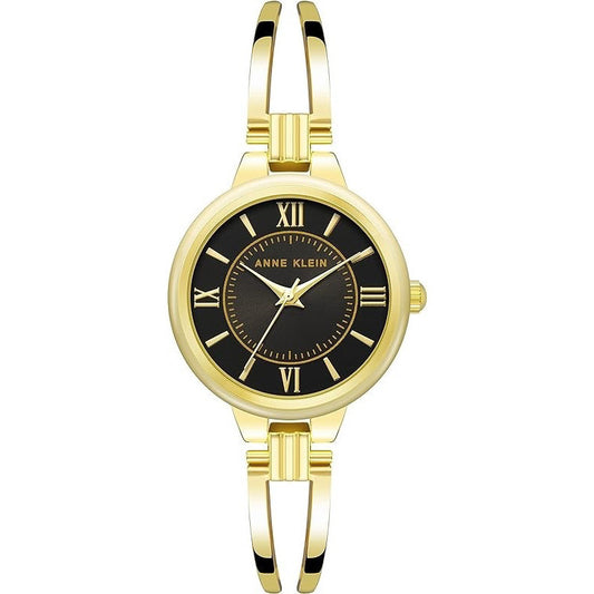AUTHENTIC AK Klein Women's Gold Bangle Watch AK/3958BKGB