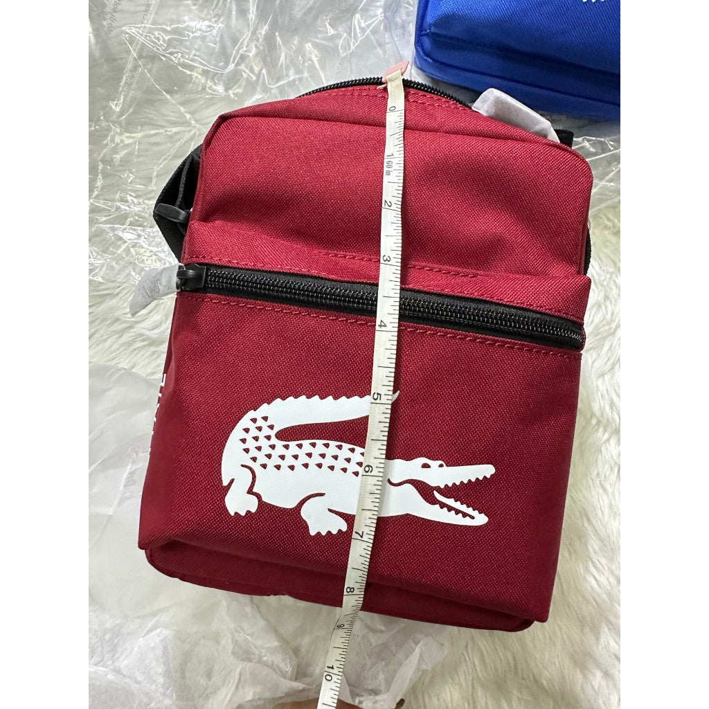 ORIG & IMPORTED LCT Men’s Recycled Fiber Shoulder Bag Red and Blue