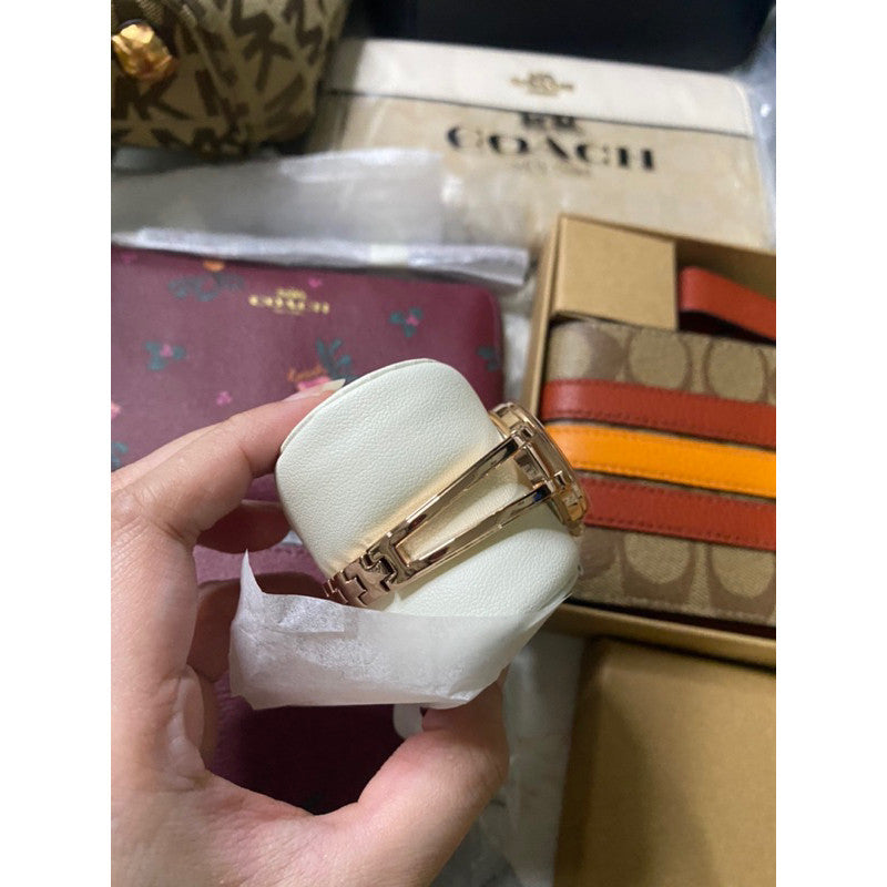 SALE! ❤️ AUTHENTIC AK Klein Women's Dress Watch Metal Strap, Red Rose Gold AK/2626BYRG