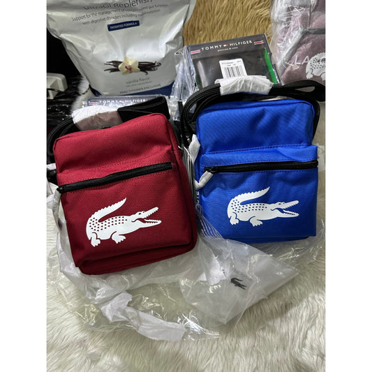 ORIG & IMPORTED LCT Men’s Recycled Fiber Shoulder Bag Red and Blue
