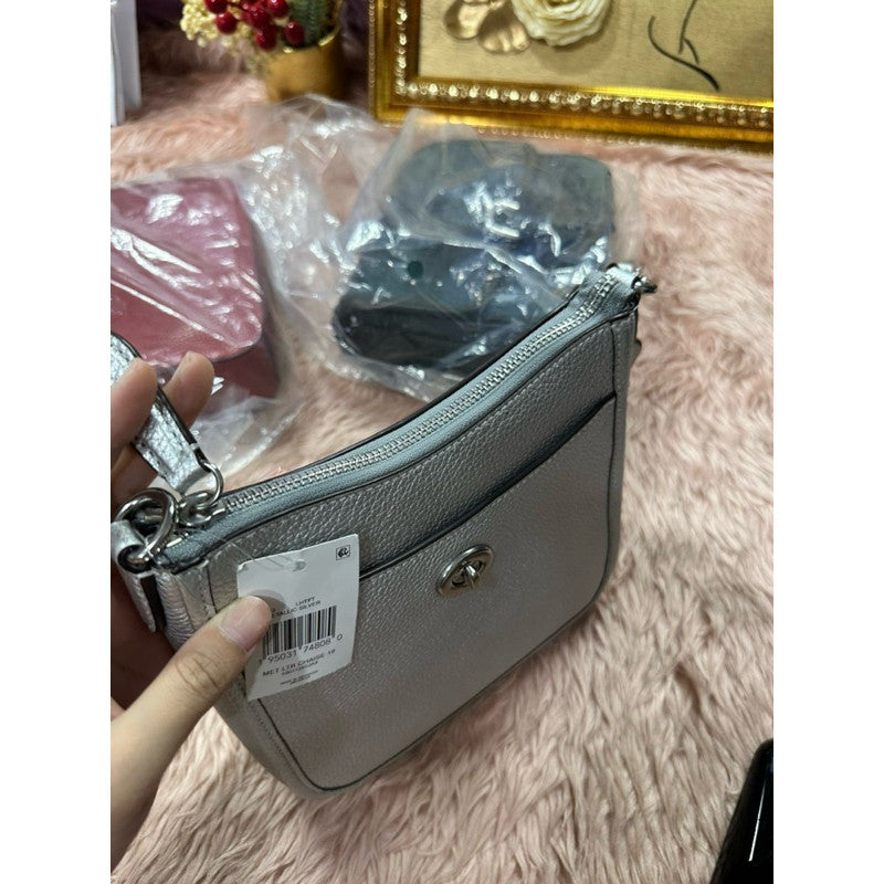 ORIG & IMPORTED CCH Small Chaise 19 Crossbody Bag Metallic