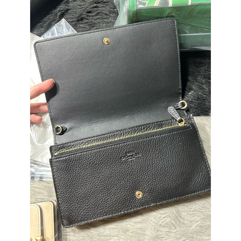 SALE! BNEW OLD STOCK CCH Anna Foldover Crossbody Bag Clutch in Black