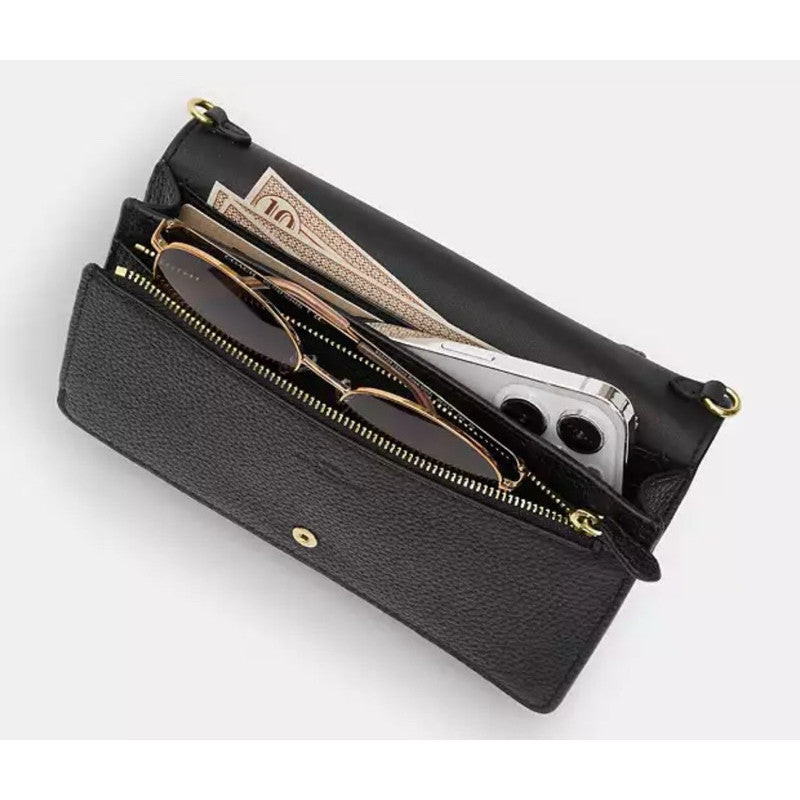SALE! BNEW OLD STOCK CCH Anna Foldover Crossbody Bag Clutch in Black
