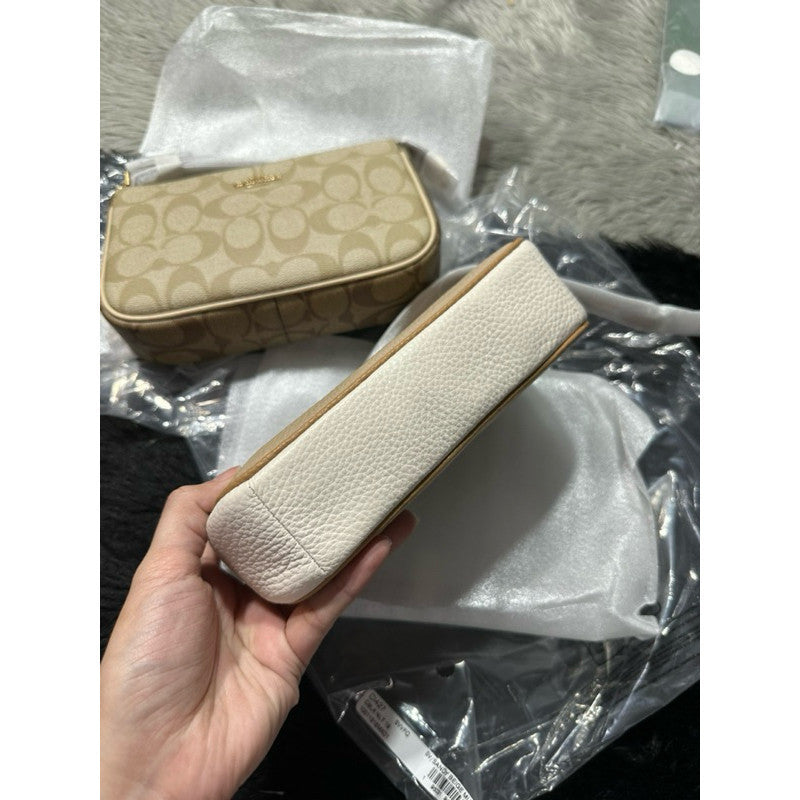 ORIG & IMPORTED CCH Nolita 19 In Colorblock Small Bag BEIGE