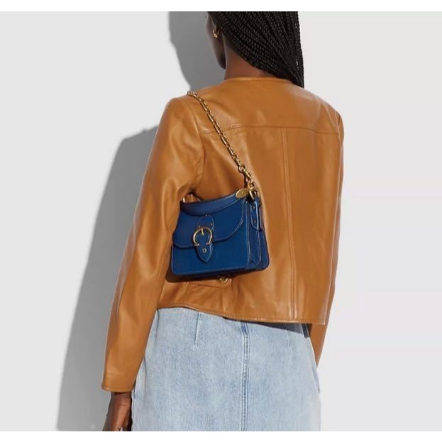 ORIG & IMPORTED CCH Retail Beat 18 Shoulder Bag Chain Blue