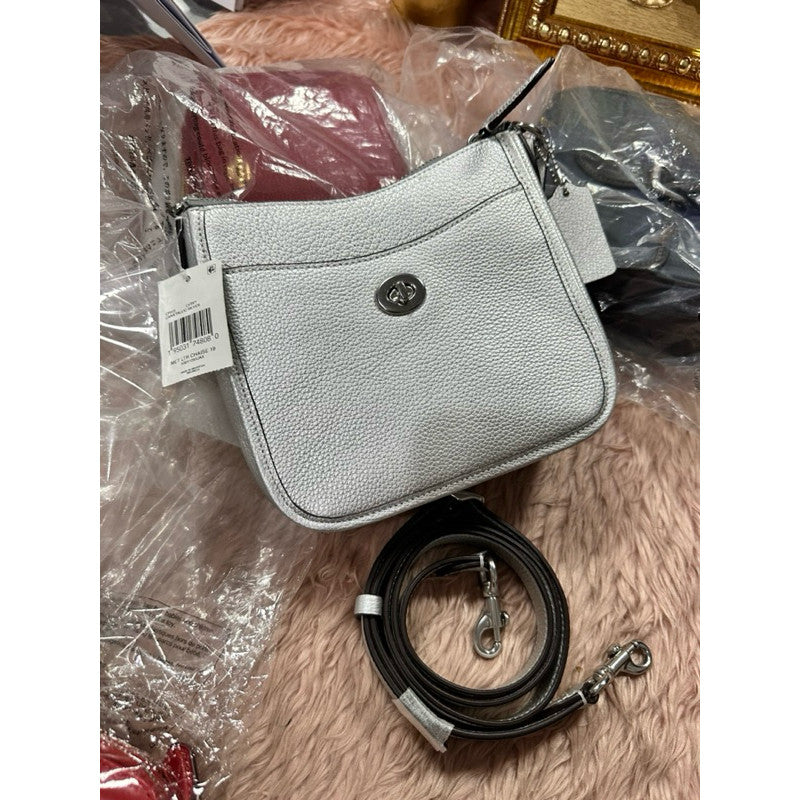 ORIG & IMPORTED CCH Small Chaise 19 Crossbody Bag Metallic