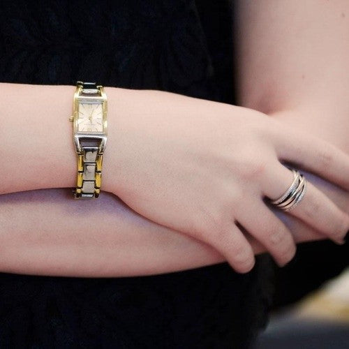 ORIG & IMPORTED AK Klein Women's 10-6419SVTT Two-Tone Dress Watch