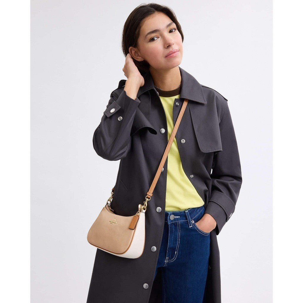 ORIG & IMPORTED CCH Teri Shoulder Bag In Colorblock Beige