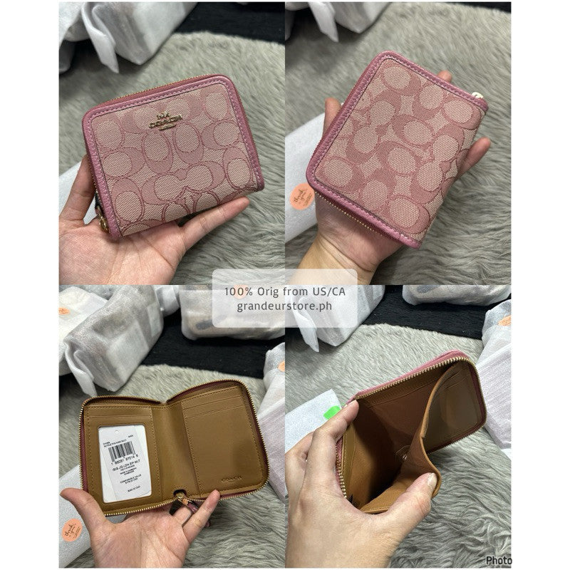 ORIG & IMPORTED CCH Small Zip Around Wallet In Signature Jacquard