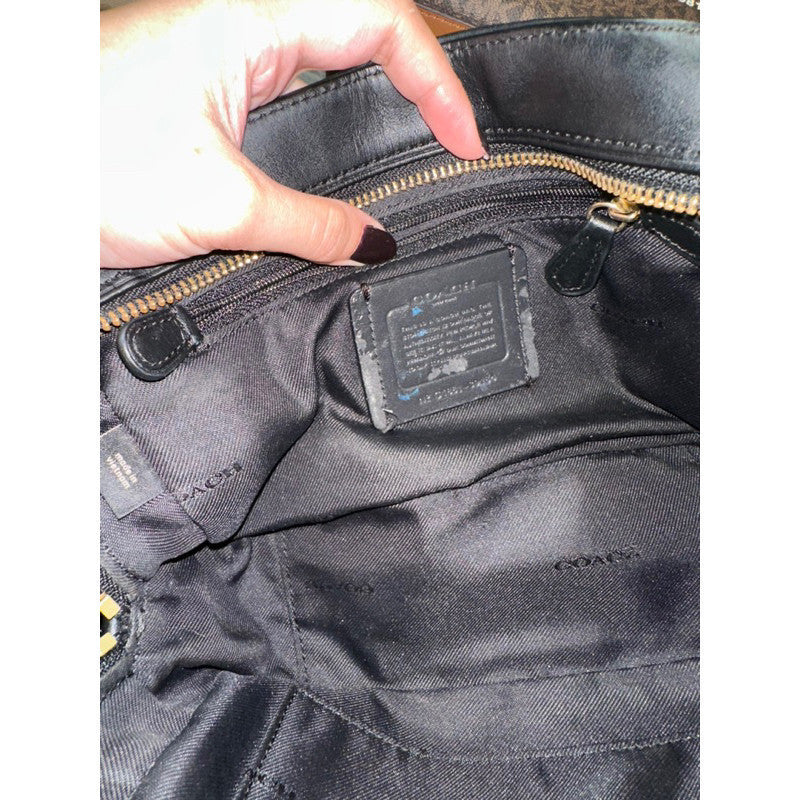 Orig PRELOVED CCH Signature Leather Camera Bag Black