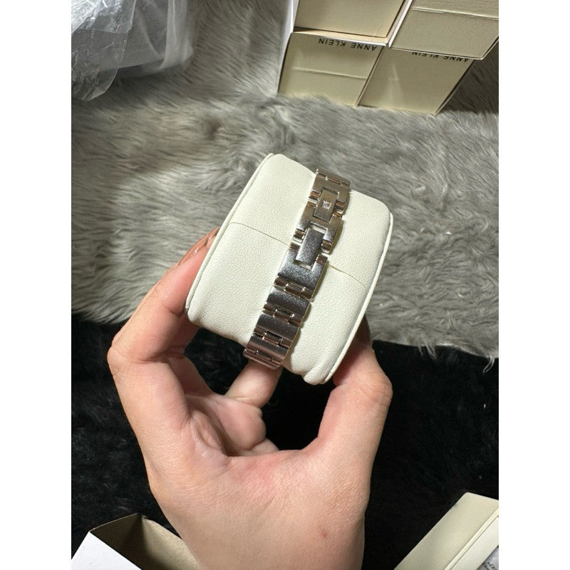 ORIG & IMPORTED AK Klein Women's Bracelet Watch Silver/Rose Gold 10/8655SVRT