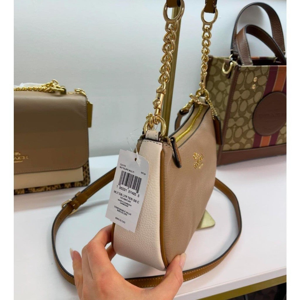 ORIG & IMPORTED CCH Teri Shoulder Bag In Colorblock Beige
