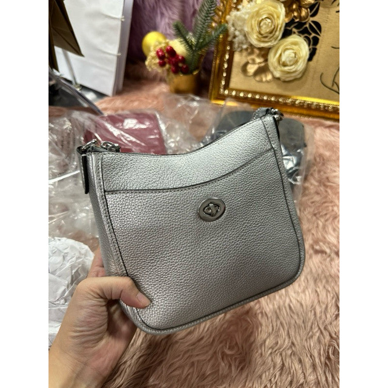ORIG & IMPORTED CCH Small Chaise 19 Crossbody Bag Metallic