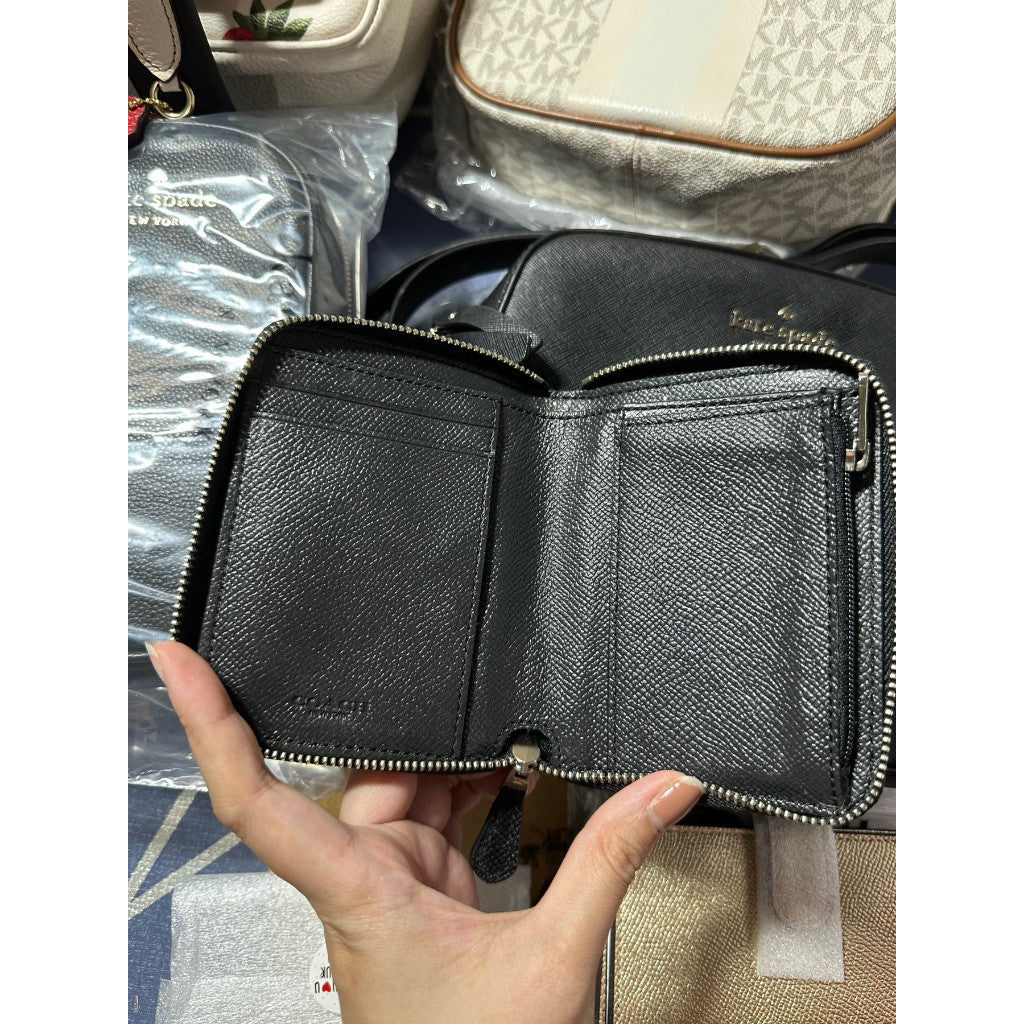 AUTHENTIC/ORIGINAL WITH FLAW Cch Small Zip Around Wallet With Star GlitterH