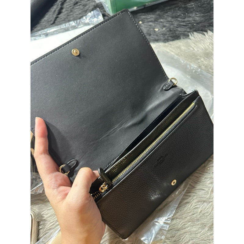 SALE! BNEW OLD STOCK CCH Anna Foldover Crossbody Bag Clutch in Black