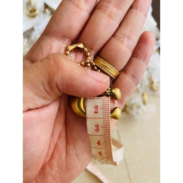 ORIG HangTag Bag Charm Letter C With Chain Keychain