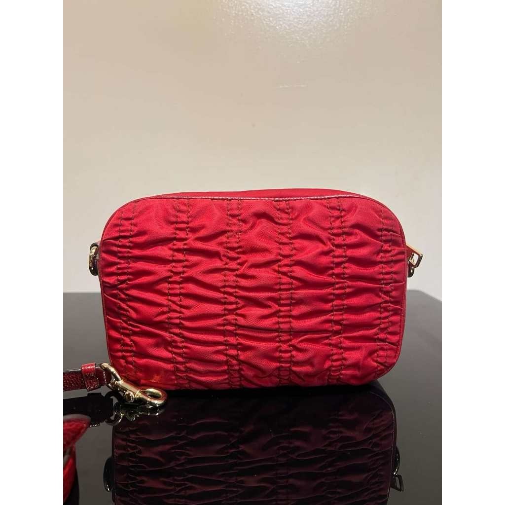 ORIG & IMPORTED Preloved CCH RARE Court Crossbody Camera Bag with Ruching