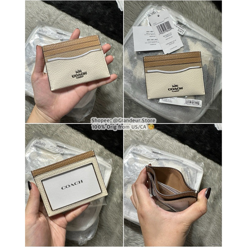 ORIG & IMPORTED CCH Essential Slim Id Card Case Holder Wallet for Men / Unisex