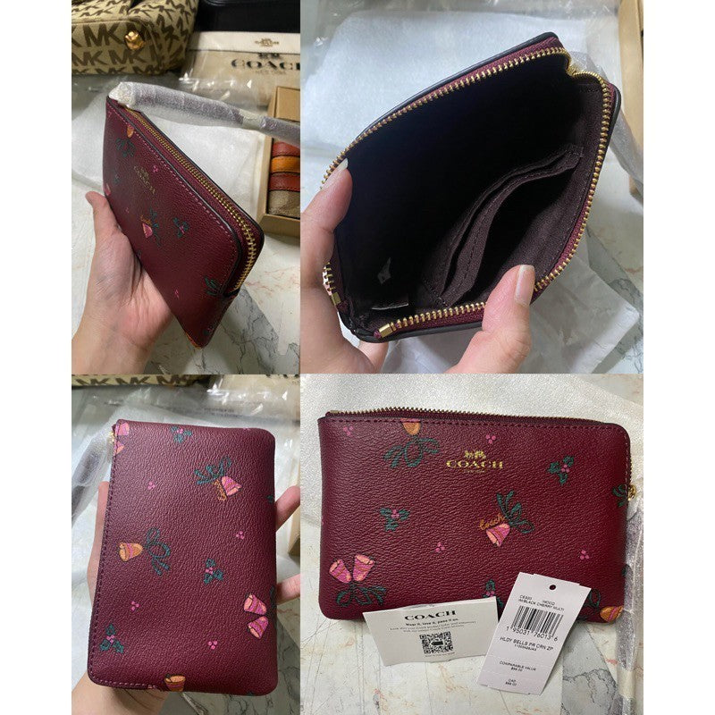 ORIG & IMPORTED CCH Corner Zip Small Wristlet Card Purse Wallet