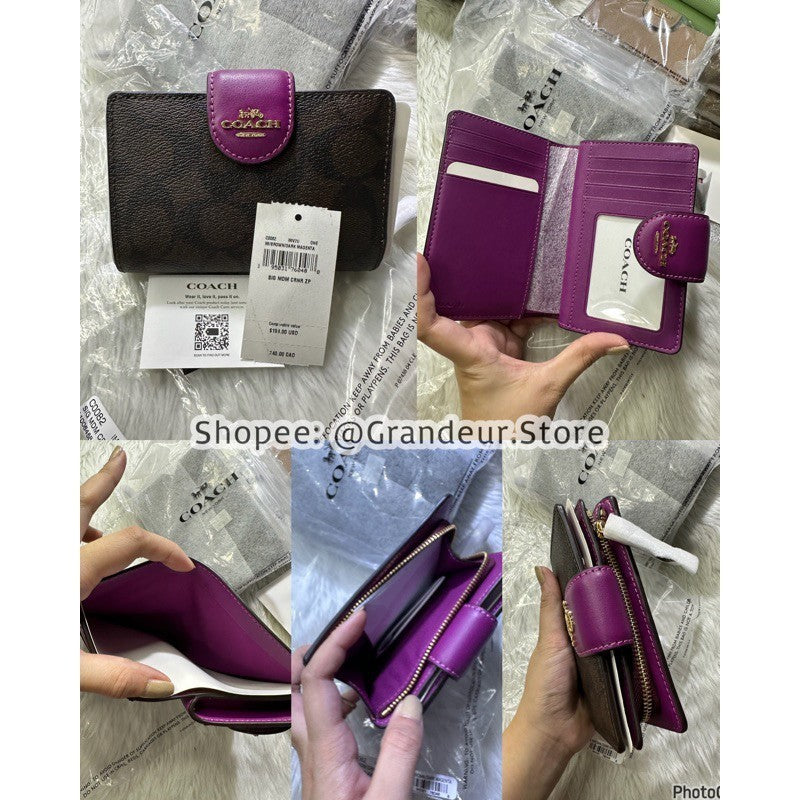 ORIG & IMPORTED CCH MEDIUM CORNER ZIP BIFOLD WALLET