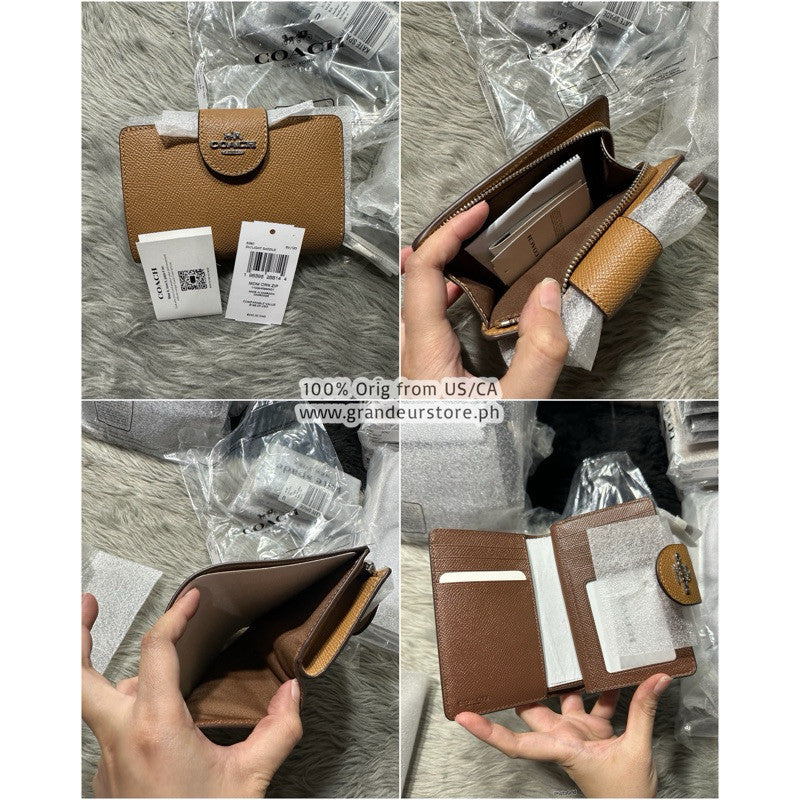 ORIG & IMPORTED CCH MEDIUM CORNER ZIP BIFOLD WALLET