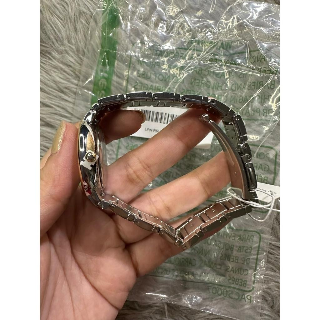 ORIG & IMPORTED AK Klein Women's Glitter Accented Bracelet Watch AK/3779SVTT