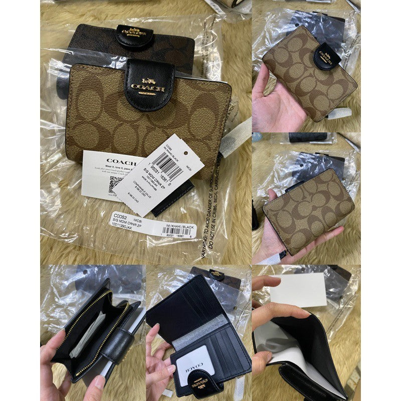 ORIG & IMPORTED CCH MEDIUM CORNER ZIP BIFOLD WALLET