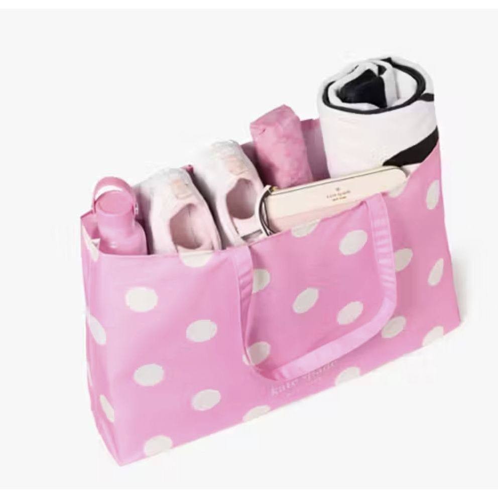 ORIG & IMPORTED KS Park Dot Tote Pink Shopper Large Bag