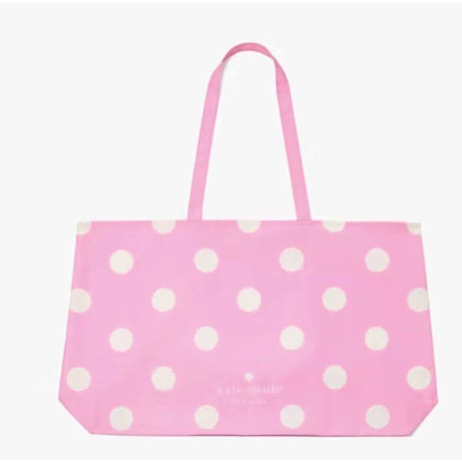ORIG & IMPORTED KS Park Dot Tote Pink Shopper Large Bag