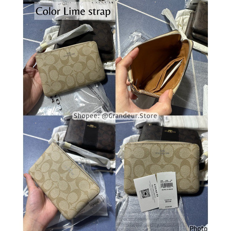 ORIG & IMPORTED CCH Corner Zip Small Wristlet Card Purse Wallet