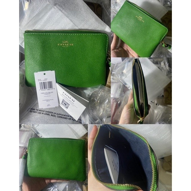 ORIG & IMPORTED CCH Corner Zip Small Wristlet Card Purse Wallet