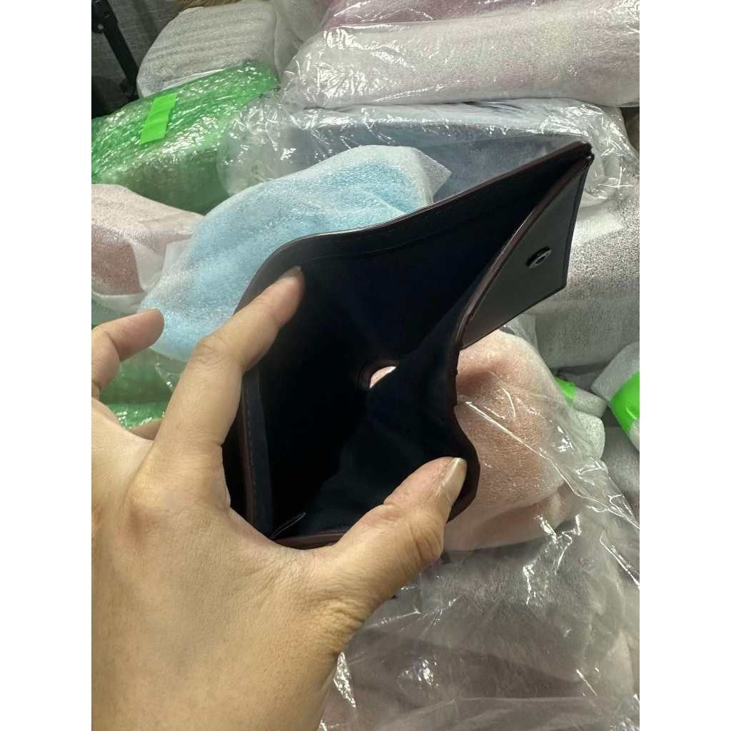 ORIG & IMPORTED CCH  Small Slim Morgan Wallet In Signature Leather Blue Green