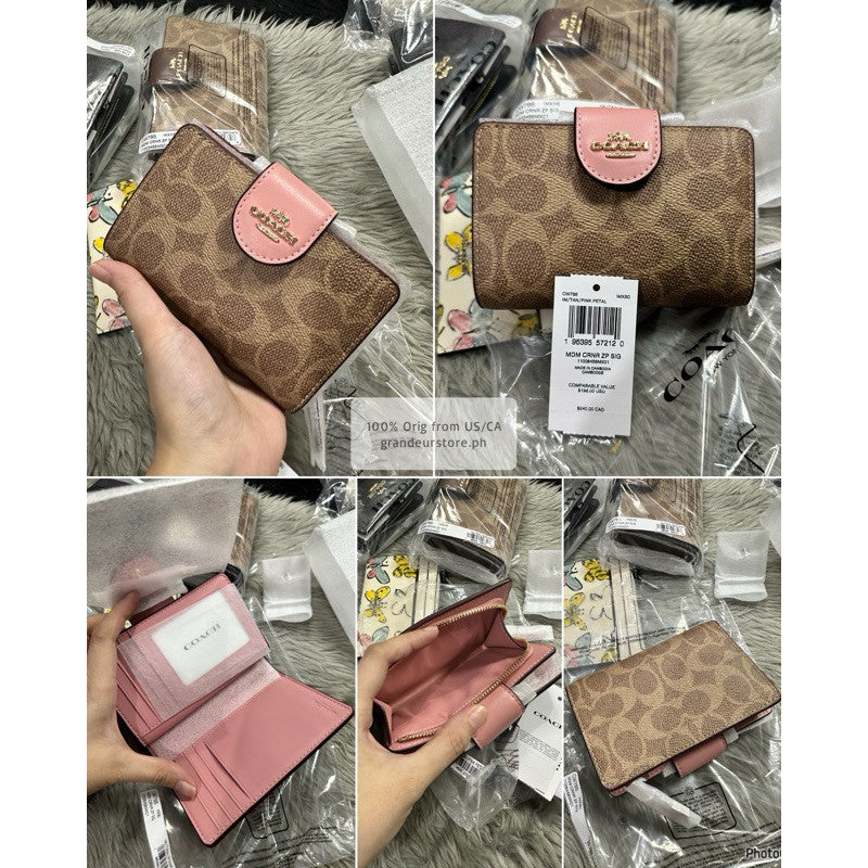 ORIG & IMPORTED CCH MEDIUM CORNER ZIP BIFOLD WALLET