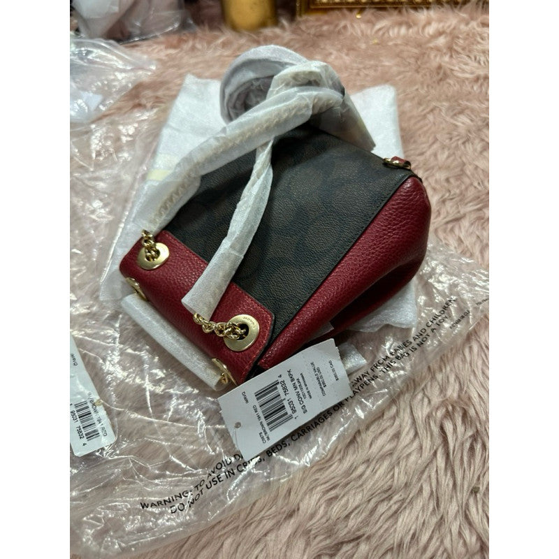 ORIG & IMPORTED CCH Mini Convertible Backpack Red Leather Bag