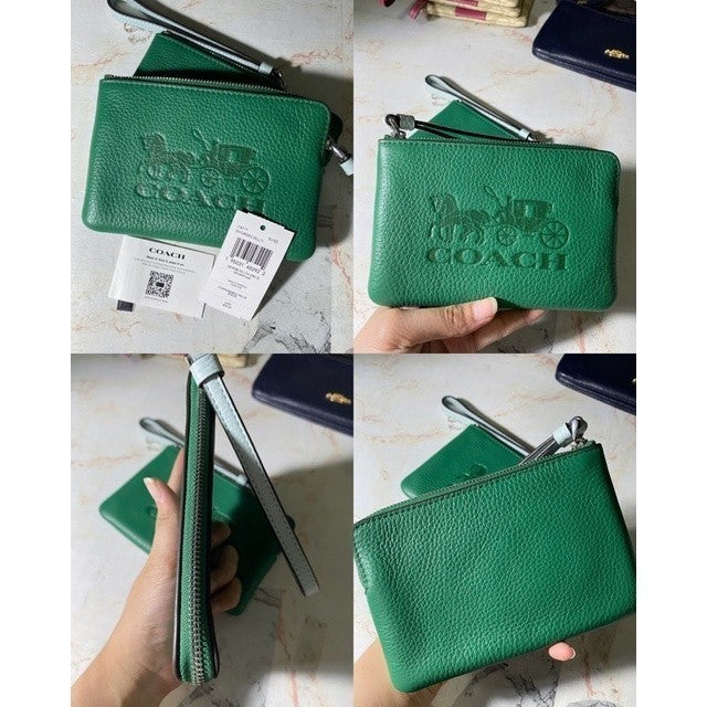 ORIG & IMPORTED CCH Corner Zip Small Wristlet Card Purse Wallet
