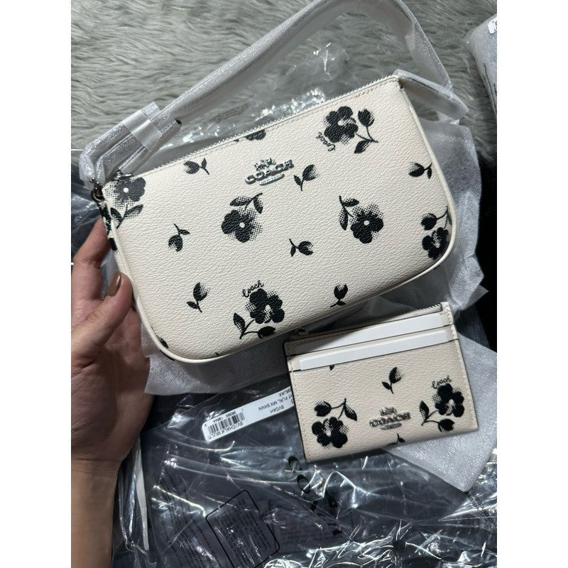 ORIG & IMPORTED CCH Nolita 19 Floral Print White Small Bag