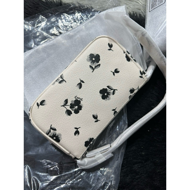 ORIG & IMPORTED CCH Nolita 19 Floral Print White Small Bag