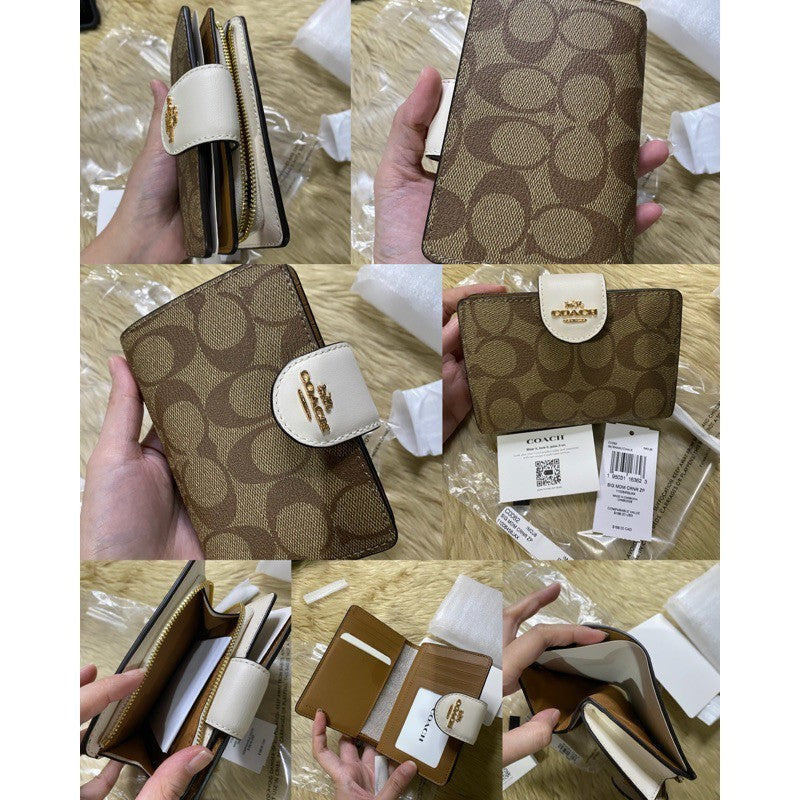 ORIG & IMPORTED CCH MEDIUM CORNER ZIP BIFOLD WALLET