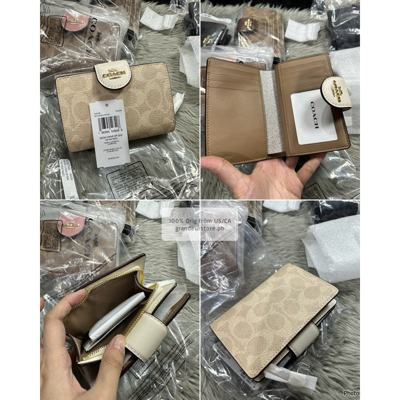 ORIG & IMPORTED CCH MEDIUM CORNER ZIP BIFOLD WALLET