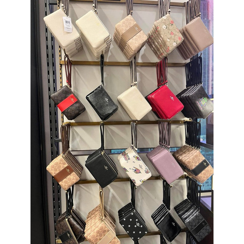 ORIG & IMPORTED CCH Corner Zip Small Wristlet Card Purse Wallet